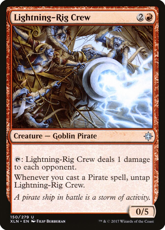Tripulação do Aparelho de Raios / Lightning-Rig Crew - Magic: The Gathering - MoxLand
