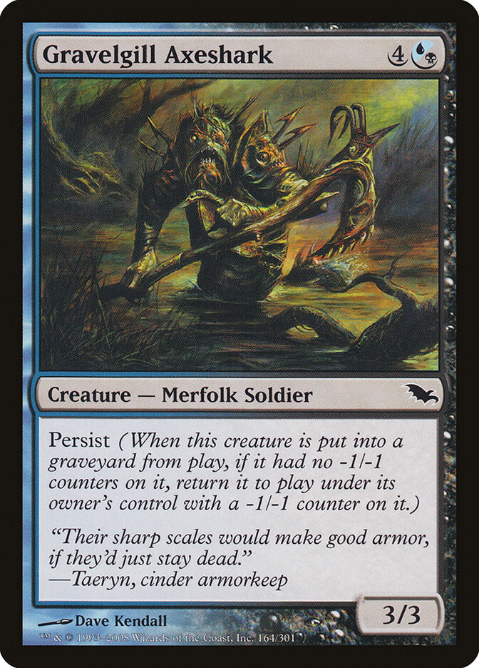 Tubarão-Machado Petreobrânquio / Gravelgill Axeshark - Magic: The Gathering - MoxLand
