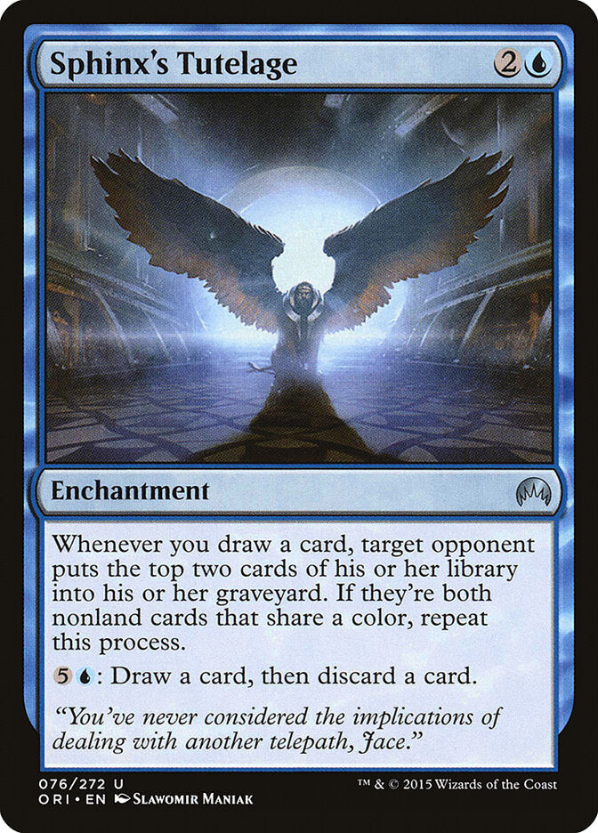 Tutela da Esfinge / Sphinx's Tutelage - Magic: The Gathering - MoxLand