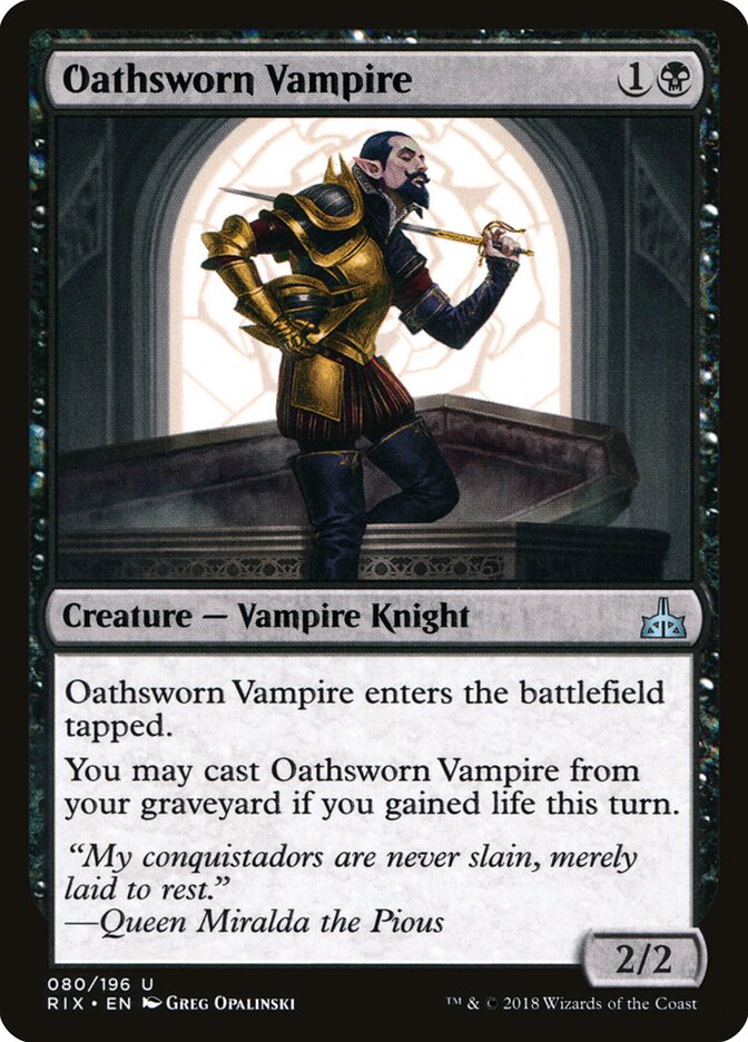 Vampiro Jurado / Oathsworn Vampire - Magic: The Gathering - MoxLand