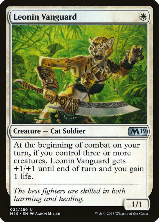 Vanguardeira Leonina / Leonin Vanguard - Magic: The Gathering - MoxLand