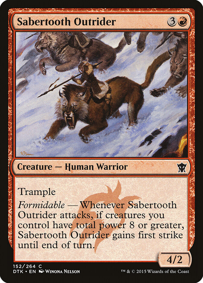 Vanguardeiro Dente-de-sabre / Sabertooth Outrider - Magic: The Gathering - MoxLand