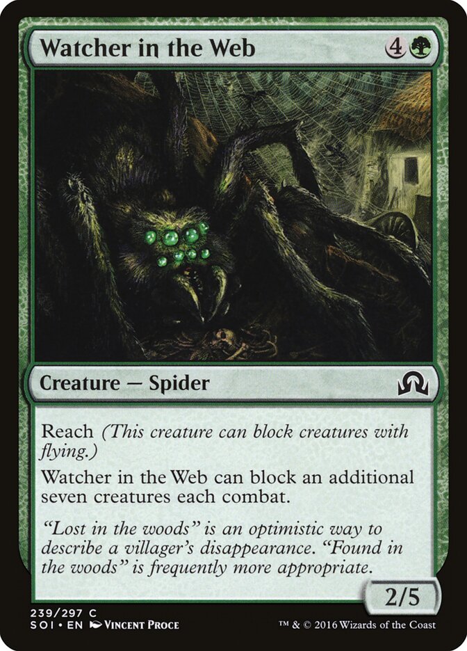 Vigia na Teia / Watcher in the Web - Magic: The Gathering - MoxLand