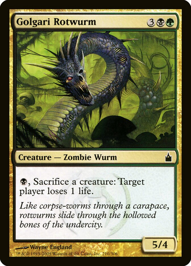 Vorme da Putrefação Golgari / Golgari Rotwurm - Magic: The Gathering - MoxLand