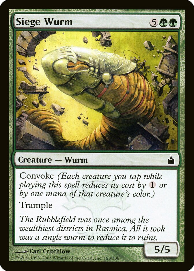 Vorme de Cerco / Siege Wurm - Magic: The Gathering - MoxLand