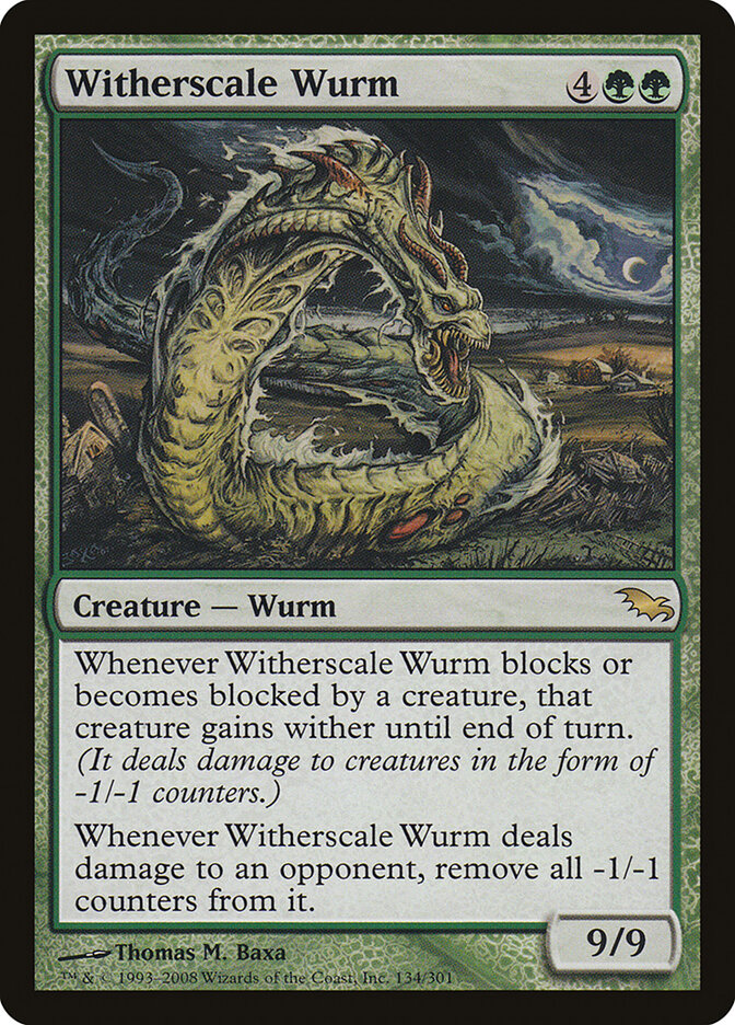 Vorme Escama-Murcha / Witherscale Wurm - Magic: The Gathering - MoxLand