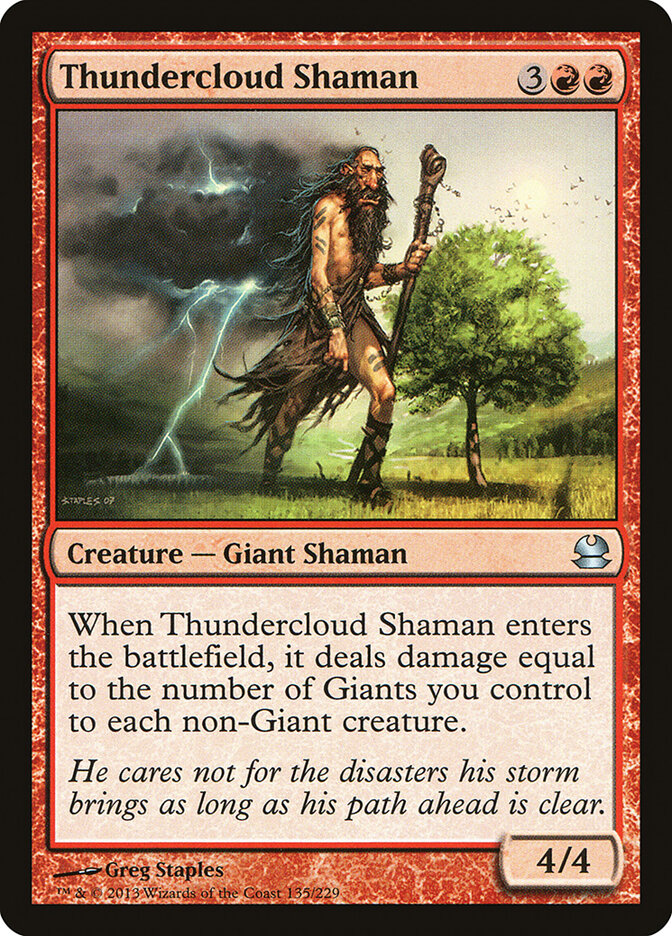 Xamã Cúmulo-Nimbo / Thundercloud Shaman - Magic: The Gathering - MoxLand