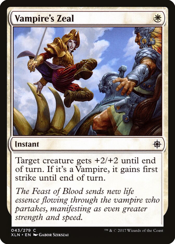 Zelo Vampírico / Vampire's Zeal - Magic: The Gathering - MoxLand
