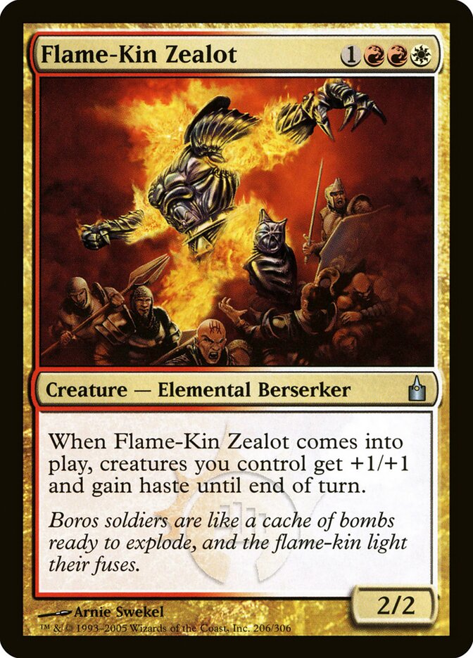 Zelote do Clã das Chamas / Flame-Kin Zealot - Magic: The Gathering - MoxLand