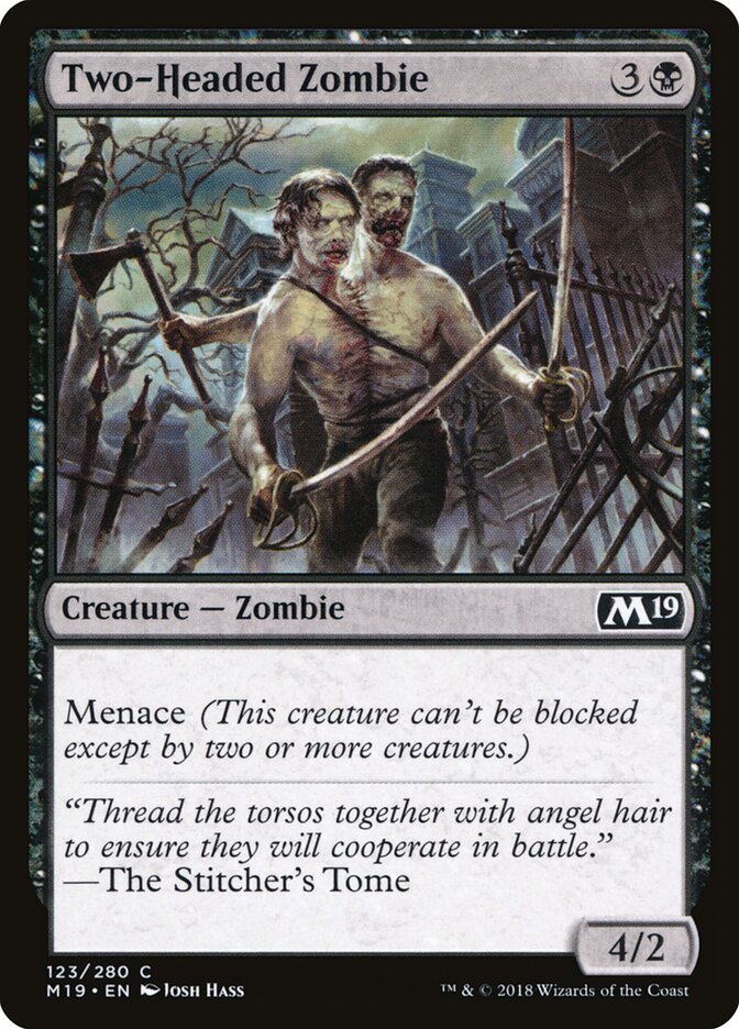 Zumbi de Duas Cabeças / Two-Headed Zombie - Magic: The Gathering - MoxLand
