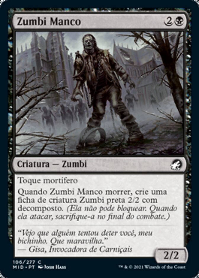 Zumbi Manco / Hobbling Zombie - Magic: The Gathering - MoxLand