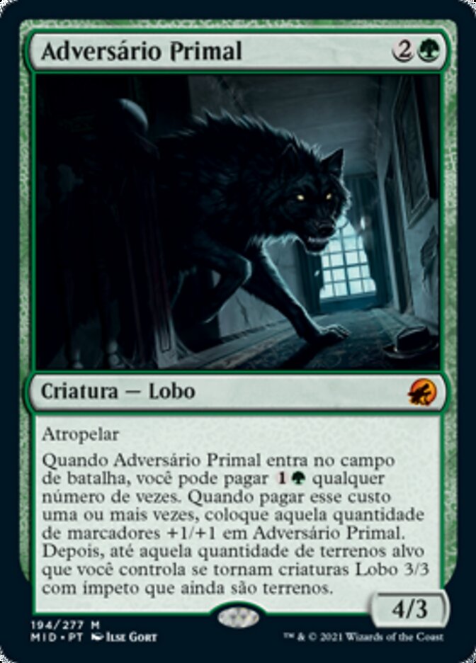 Adversário Primal / Primal Adversary - Magic: The Gathering - MoxLand