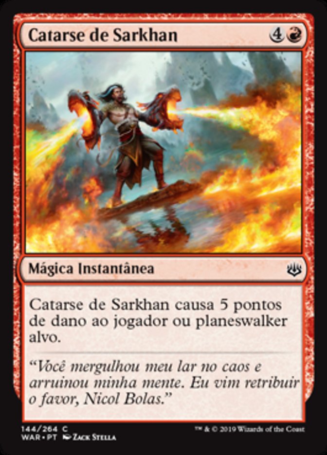 Catarse de Sarkhan / Sarkhan's Catharsis - Magic: The Gathering - MoxLand