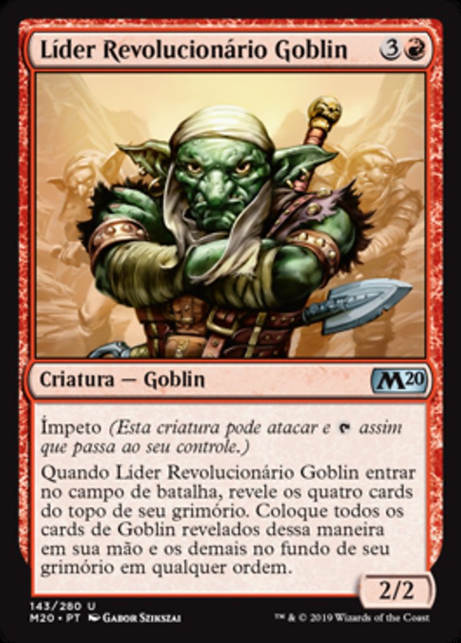 Líder Revolucionário Goblin / Goblin Ringleader - Magic: The Gathering - MoxLand