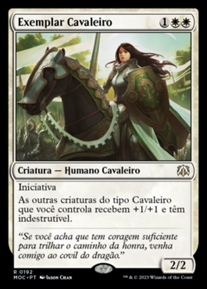 Exemplar Cavaleiro / Knight Exemplar - Magic: The Gathering - MoxLand