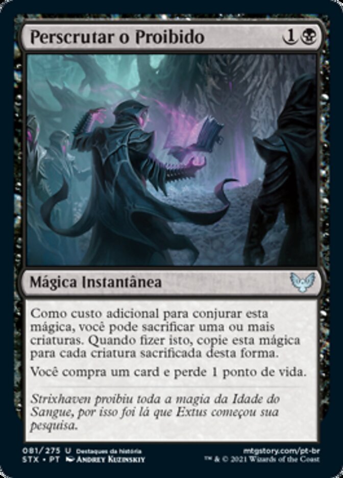 Perscrutar o Proibido / Plumb the Forbidden - Magic: The Gathering - MoxLand