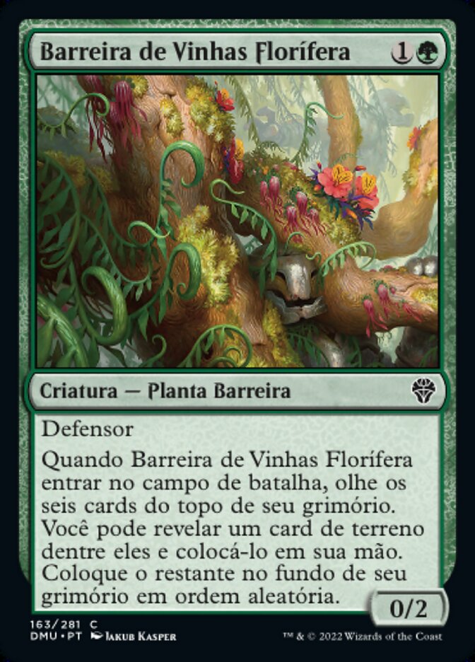 Barreira de Vinhas Florífera / Floriferous Vinewall - Magic: The Gathering - MoxLand