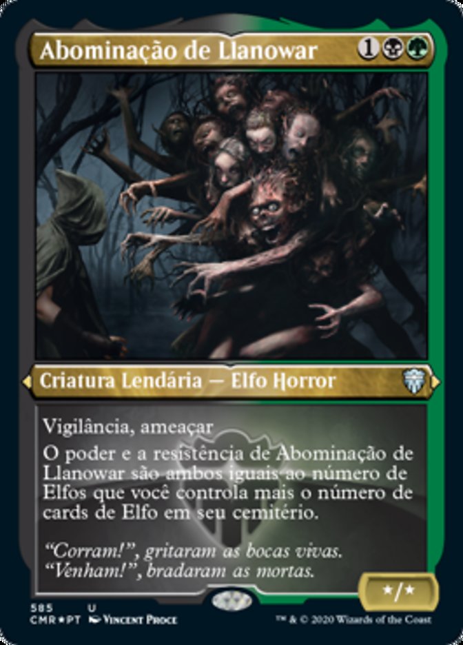 Abominação de Llanowar / Abomination of Llanowar - Magic: The Gathering - MoxLand