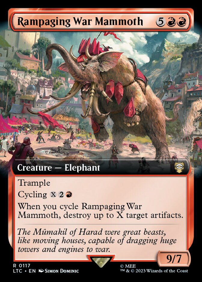 Mamute de Guerra Enfurecido / Rampaging War Mammoth - Magic: The Gathering - MoxLand