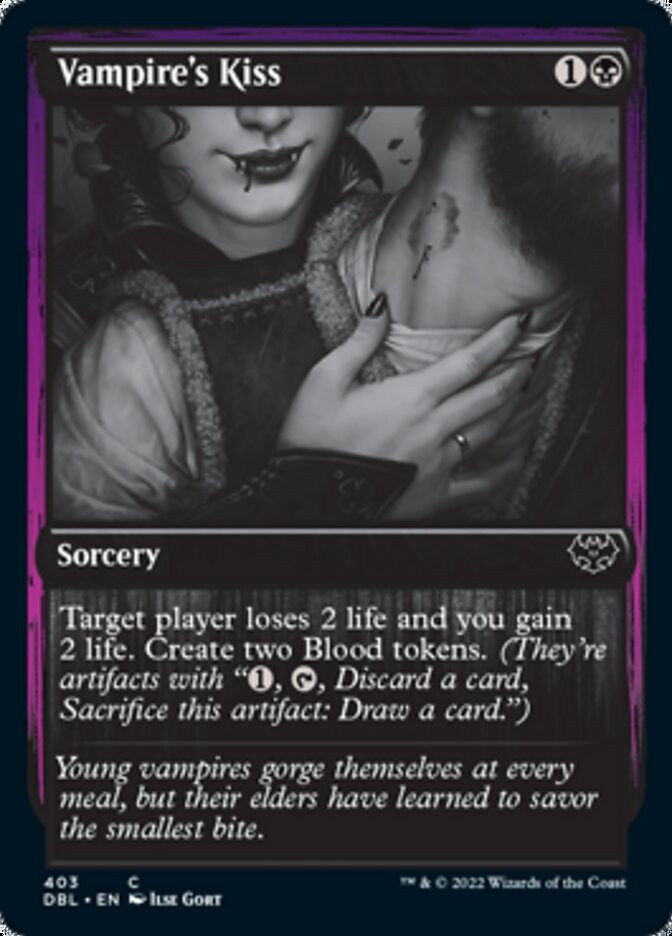 Beijo da Vampira / Vampire's Kiss - Magic: The Gathering - MoxLand