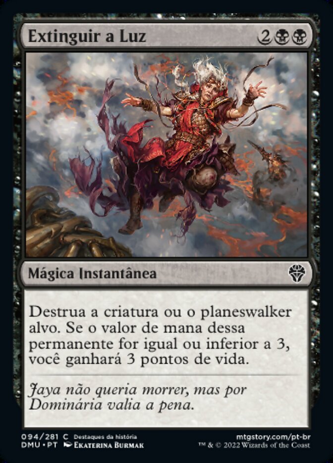 Extinguir a Luz / Extinguish the Light - Magic: The Gathering - MoxLand