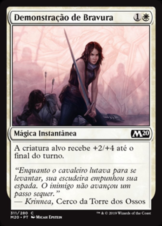 Demonstração de Bravura / Show of Valor - Magic: The Gathering - MoxLand