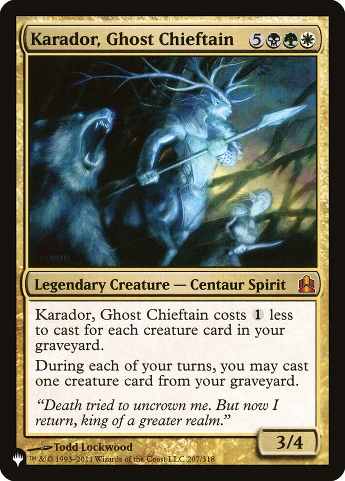 Karador, Cacique Fantasma / Karador, Ghost Chieftain - Magic: The Gathering - MoxLand