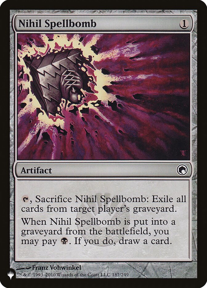 Magibomba Niilista / Nihil Spellbomb - Magic: The Gathering - MoxLand