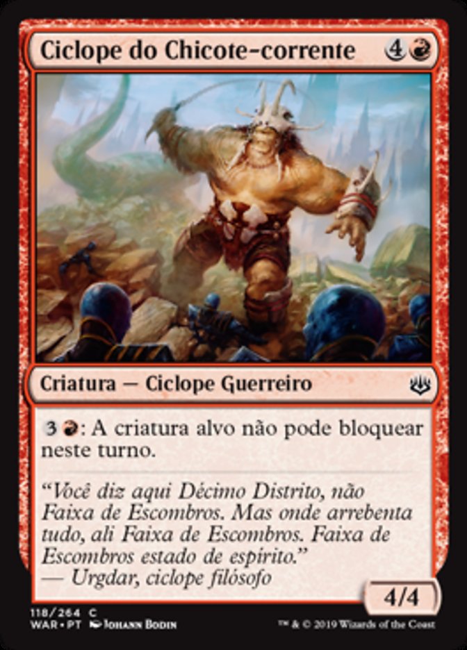 Ciclope do Chicote-corrente / Chainwhip Cyclops - Magic: The Gathering - MoxLand