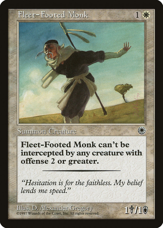 Fleet-Footed Monk / Fleet-Footed Monk - Magic: The Gathering - MoxLand