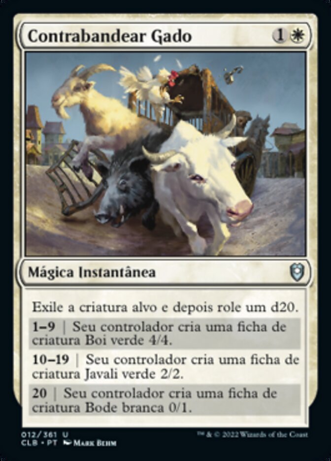 Contrabandear Gado / Contraband Livestock - Magic: The Gathering - MoxLand