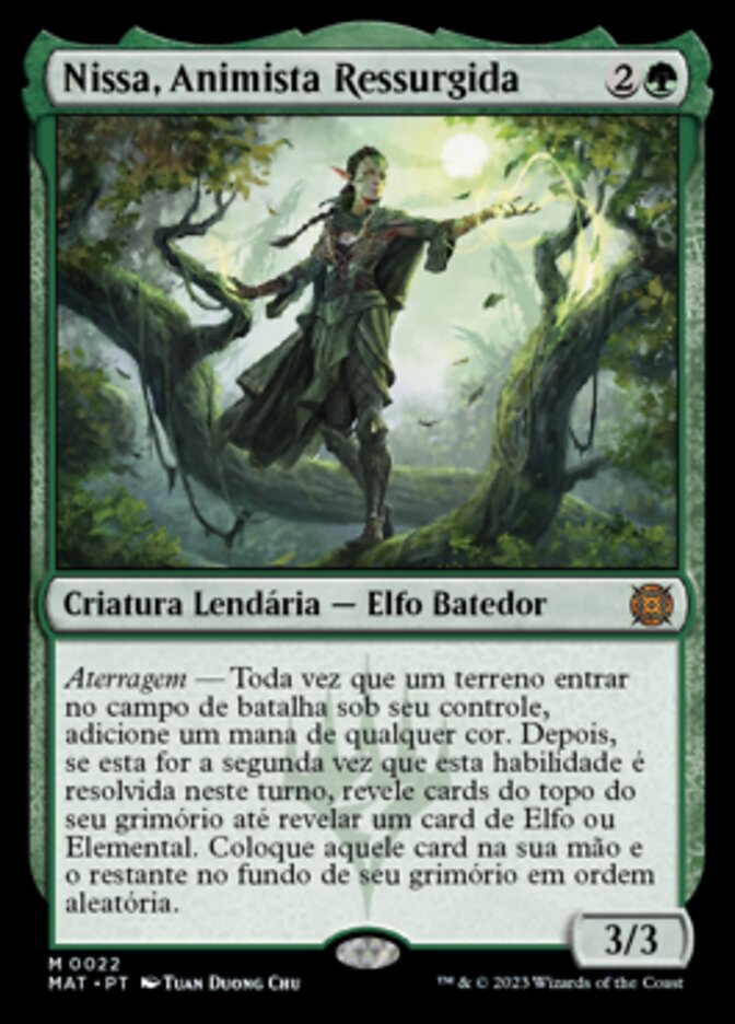 Nissa, Animista Ressurgida / Nissa, Resurgent Animist - Magic: The Gathering - MoxLand