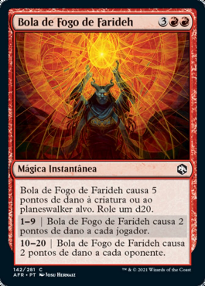 Bola de Fogo de Farideh / Farideh's Fireball - Magic: The Gathering - MoxLand