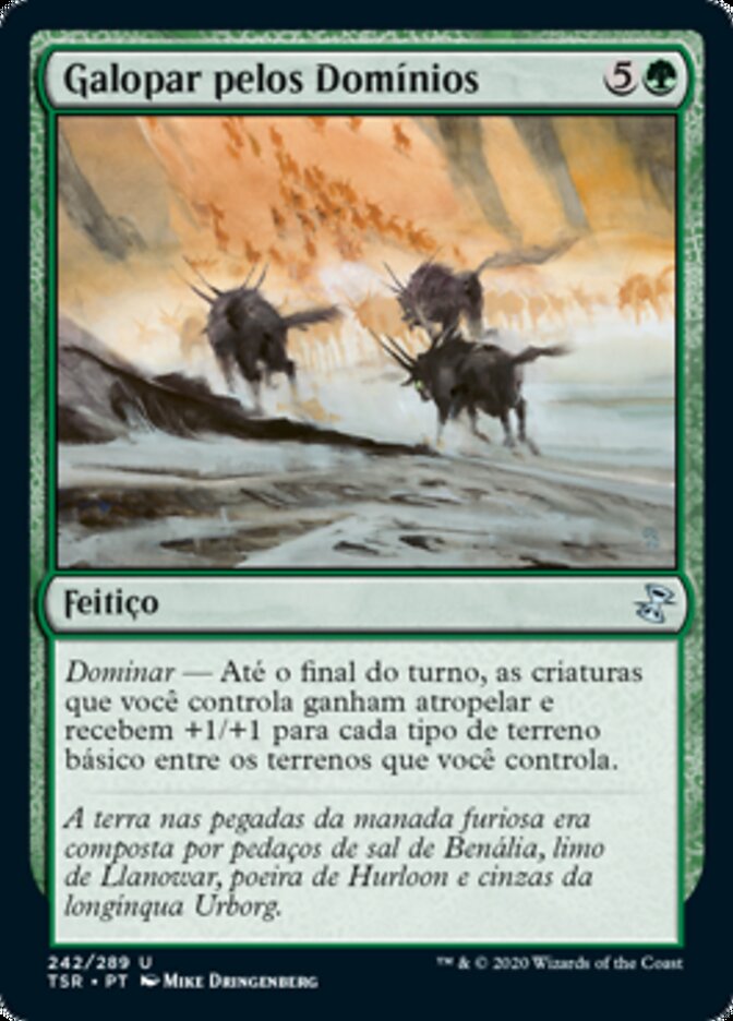 Galopar pelos Domínios / Tromp the Domains - Magic: The Gathering - MoxLand