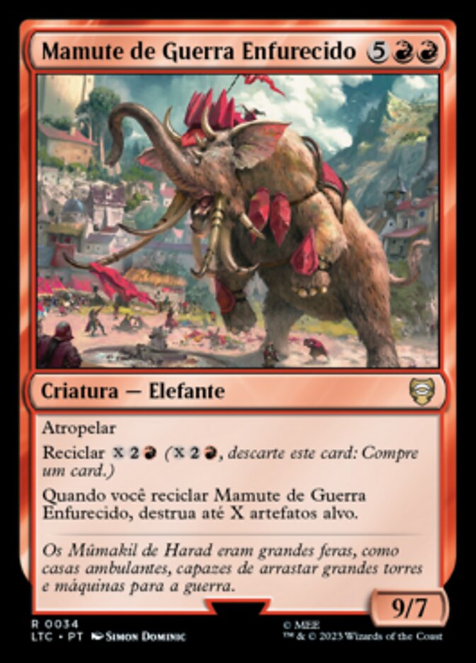 Mamute de Guerra Enfurecido / Rampaging War Mammoth - Magic: The Gathering - MoxLand