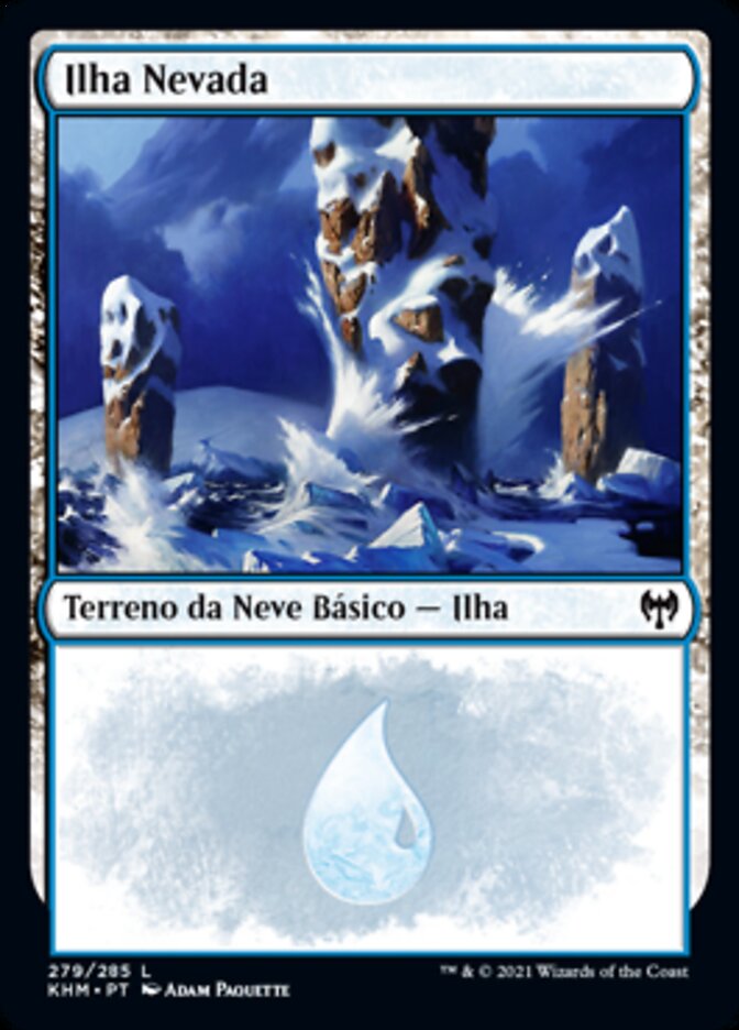 Ilha Nevada / Snow-Covered Island - Magic: The Gathering - MoxLand