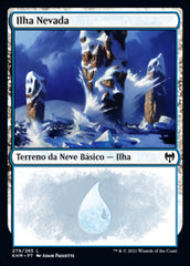 Ilha Nevada / Snow-Covered Island - Magic: The Gathering - MoxLand