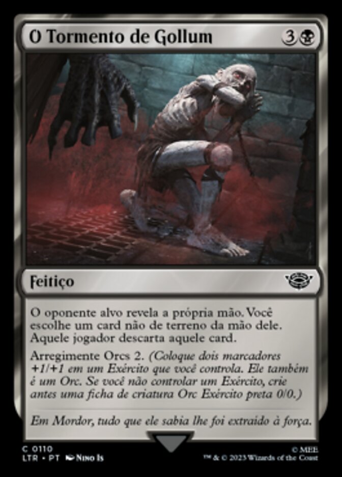 O Tormento de Gollum / The Torment of Gollum - Magic: The Gathering - MoxLand