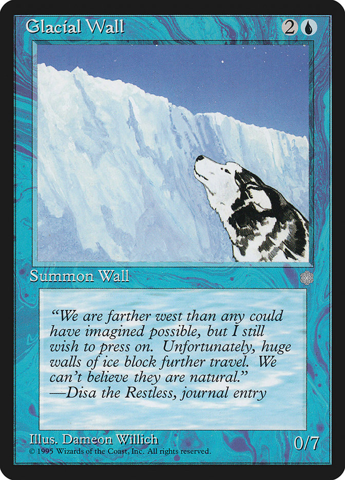 Barreira Glacial / Glacial Wall - Magic: The Gathering - MoxLand