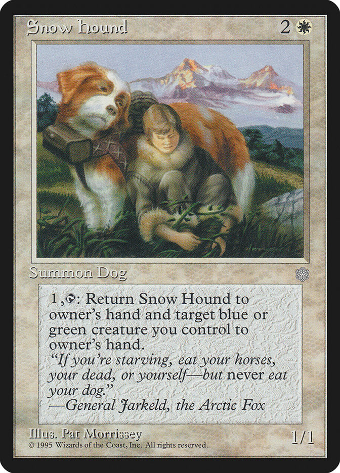 Cão São Bernardo / Snow Hound - Magic: The Gathering - MoxLand