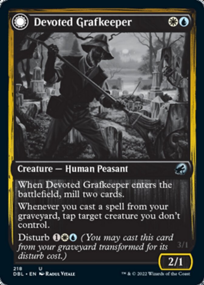 Zelador de Cemitério Devotado / Devoted Grafkeeper - Magic: The Gathering - MoxLand