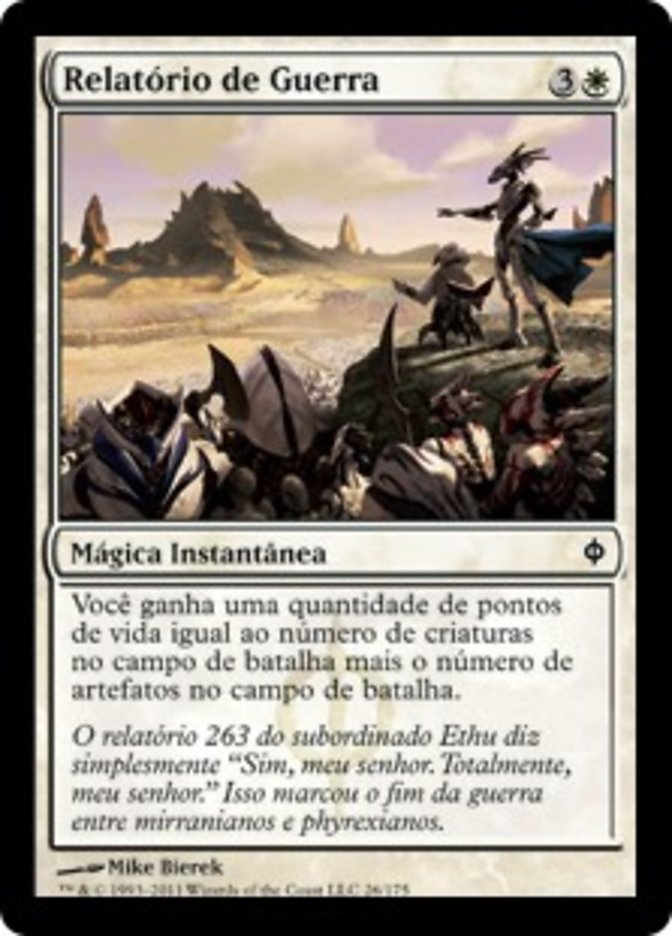 Relatório de Guerra / War Report - Magic: The Gathering - MoxLand