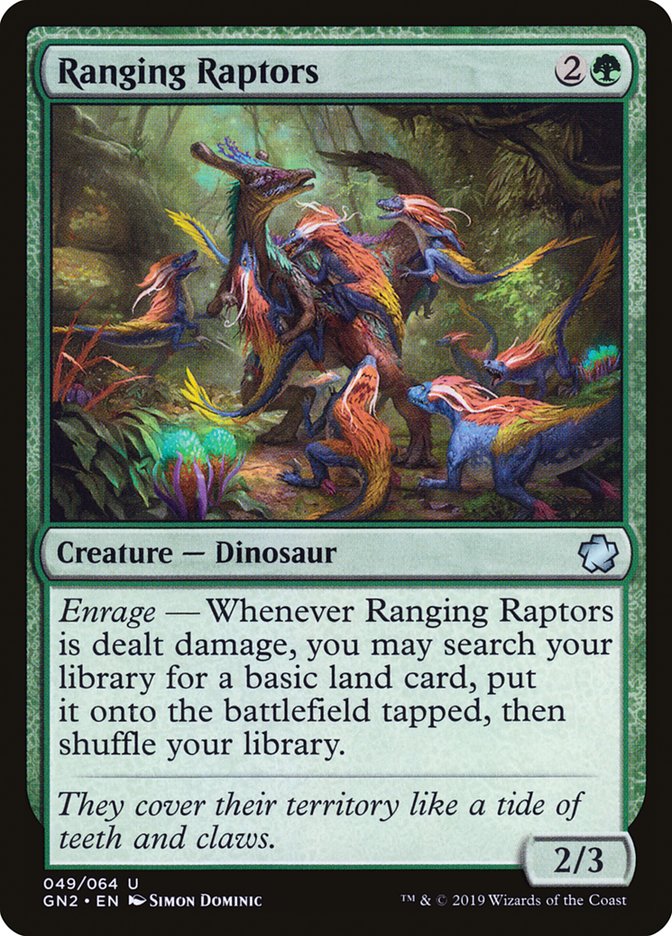 Raptores Andarilhos / Ranging Raptors - Magic: The Gathering - MoxLand