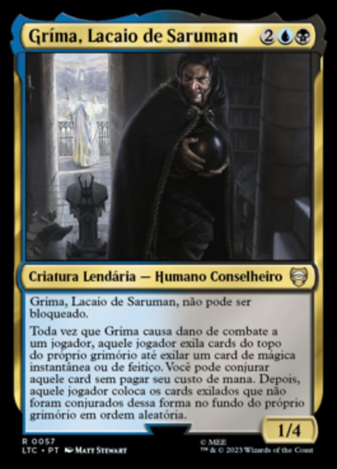 Gríma, Lacaio de Saruman / Gríma, Saruman's Footman - Magic: The Gathering - MoxLand