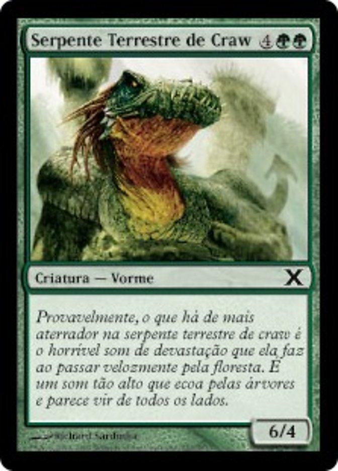 Serpente Terrestre de Craw / Craw Wurm - Magic: The Gathering - MoxLand