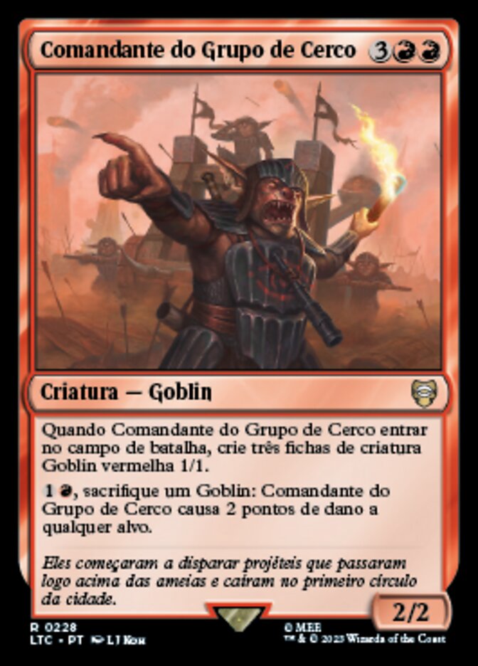 Comandante do Grupo de Cerco / Siege-Gang Commander - Magic: The Gathering - MoxLand