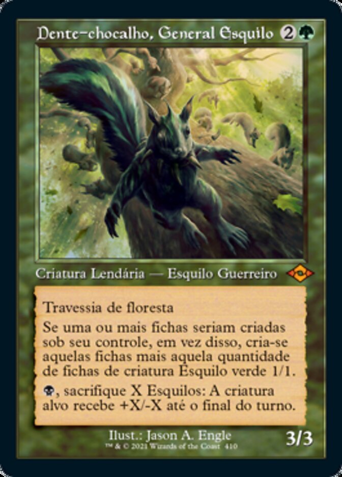 Dente-chocalho, General Esquilo / Chatterfang, Squirrel General - Magic: The Gathering - MoxLand