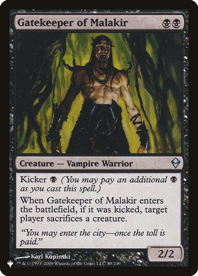 Porteiro de Malakir / Gatekeeper of Malakir - Magic: The Gathering - MoxLand