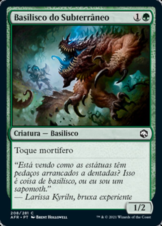 Basilisco do Subterrâneo / Underdark Basilisk - Magic: The Gathering - MoxLand