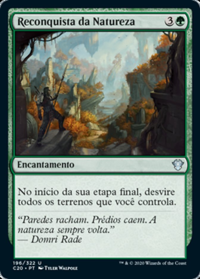 Reconquista da Natureza / Wilderness Reclamation - Magic: The Gathering - MoxLand